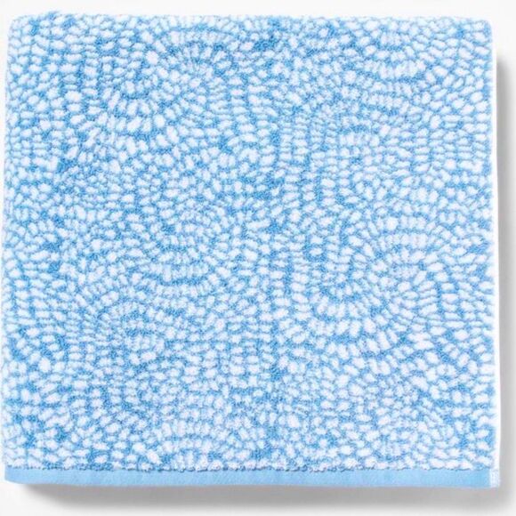 Threshold Oversized Bath Towels-1 Patterned & 1 Solid-Blue & White - Picture 5 of 6